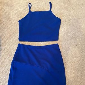 Royal Blue Womens Formal Wear 2 Piece Set